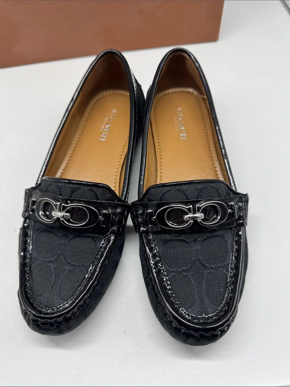 Coach Fortunata Black Loafers‎ Size 5.5
